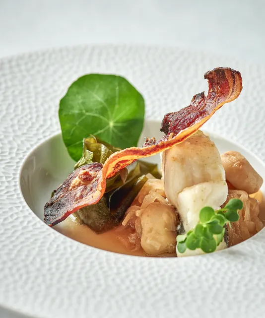 Photo d'un plat cuisiné par Lobna Liverneaux, cheffe de cuisine à Strasbourg